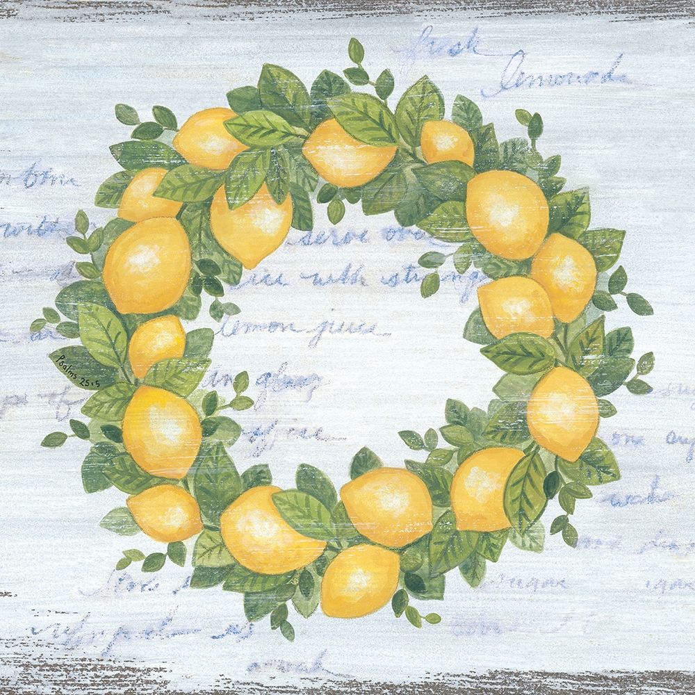Lemon Wreath art print by Annie LaPoint for $57.95 CAD