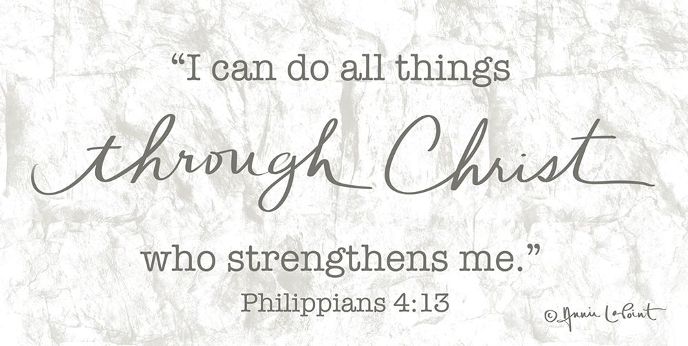 Through Christ art print by Annie LaPoint for $57.95 CAD