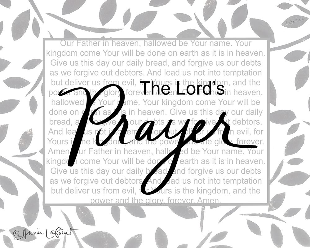 The Lords Prayer art print by Annie LaPoint for $57.95 CAD
