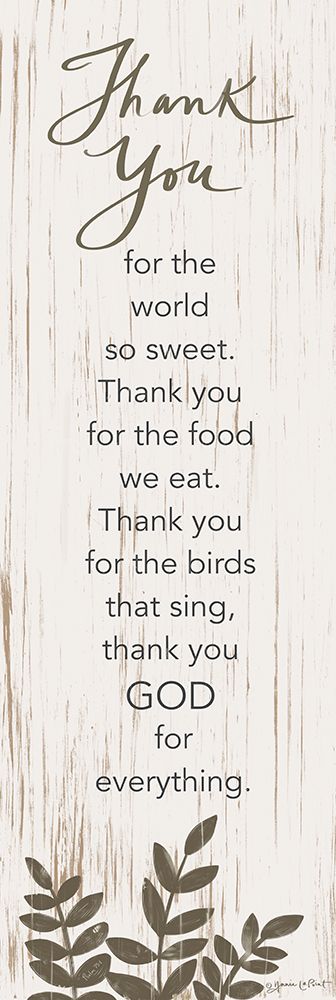 Thank You Prayer art print by Annie LaPoint for $57.95 CAD
