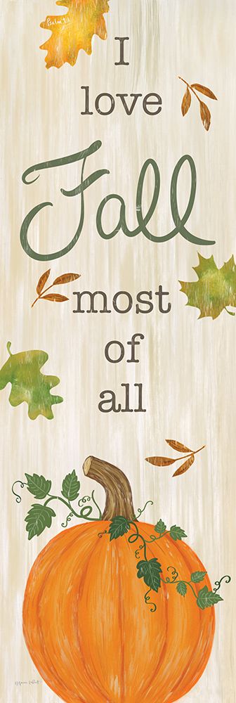 I Love Fall art print by Annie LaPoint for $57.95 CAD