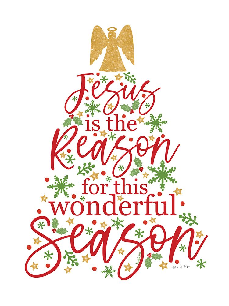 Jesus is the Reason Tree art print by Annie LaPoint for $57.95 CAD