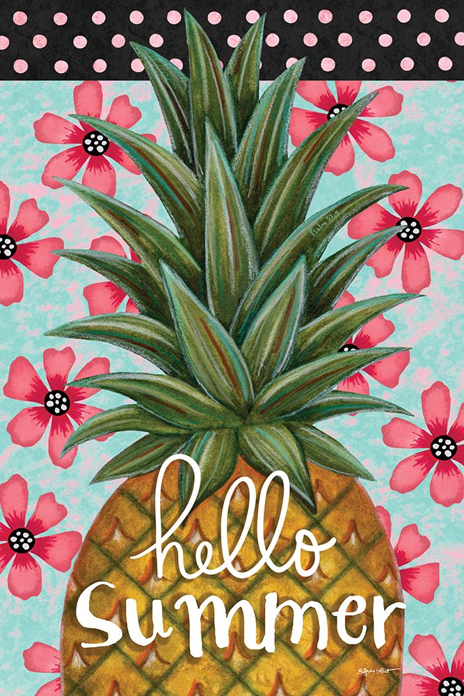 Hello Summer Pineapple art print by Annie LaPoint for $57.95 CAD