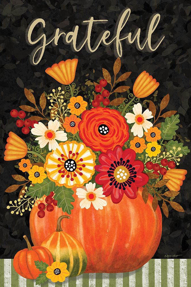 Grateful Floral Bouquet art print by Annie LaPoint for $57.95 CAD