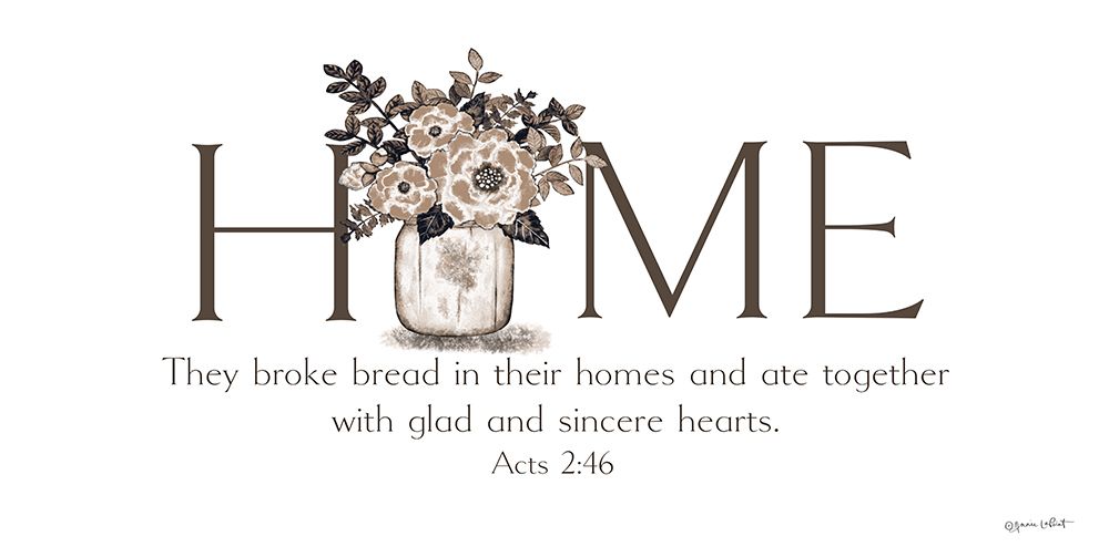 They Broke Bread in their Homes art print by Annie LaPoint for $57.95 CAD