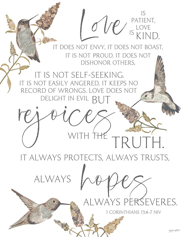 Love is Patient art print by Annie LaPoint for $57.95 CAD
