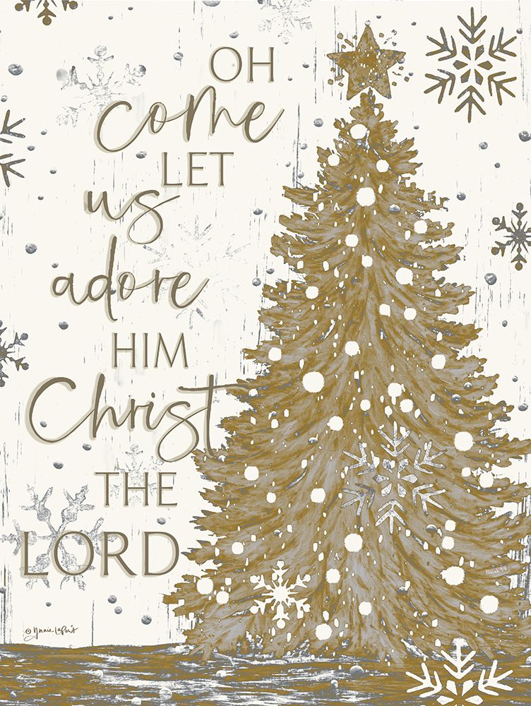Come Let Us Adore Him art print by Annie LaPoint for $57.95 CAD