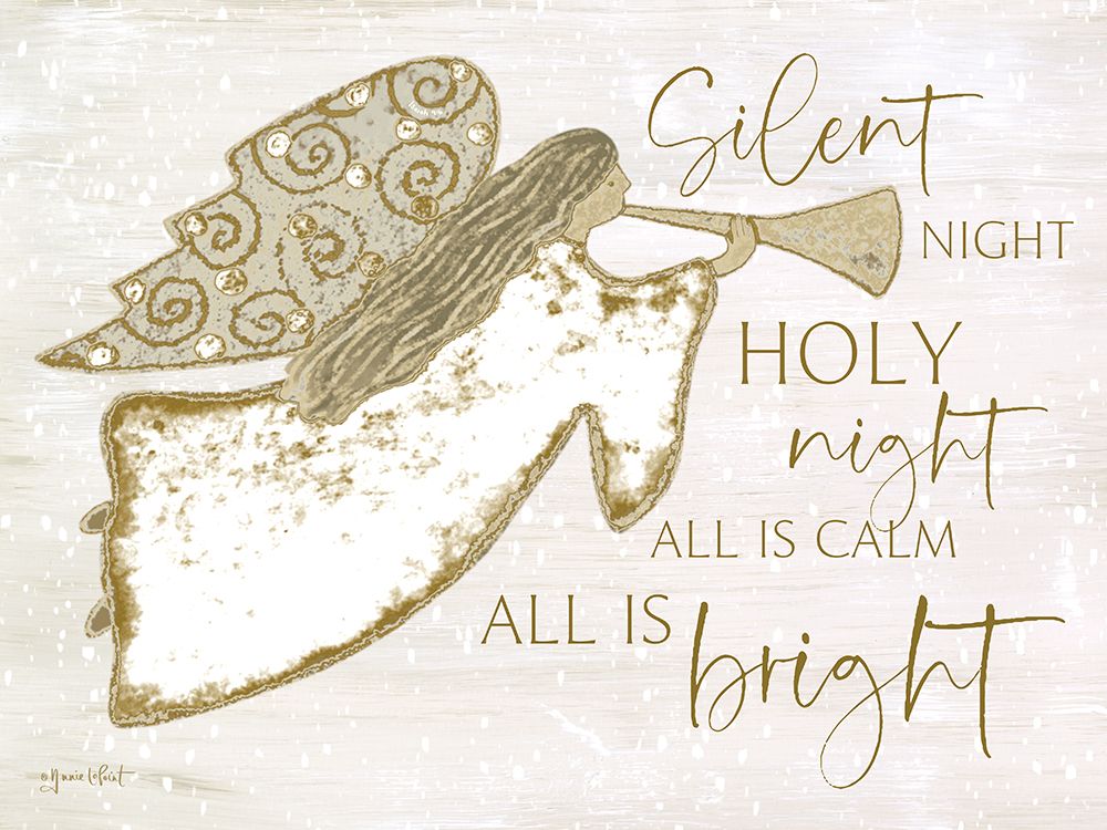 Silent Night Angel art print by Annie LaPoint for $57.95 CAD