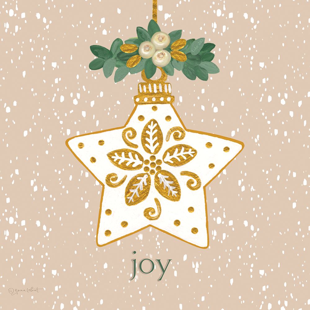 Snowy Joy Ornament art print by Annie LaPoint for $57.95 CAD