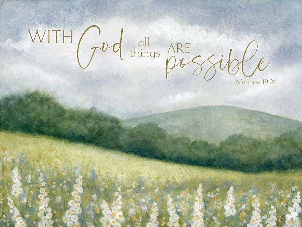 With God Wildflowers art print by Annie LaPoint for $57.95 CAD