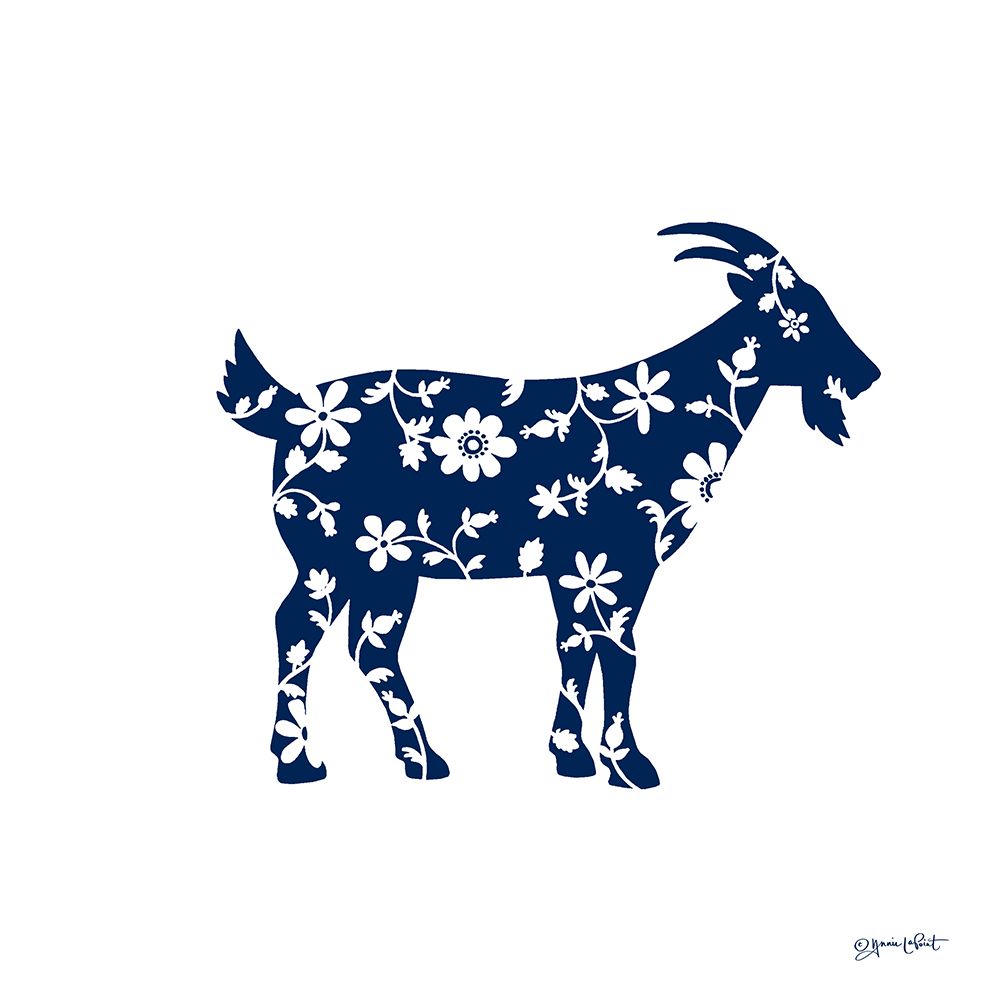 Floral Goat art print by Annie LaPoint for $57.95 CAD