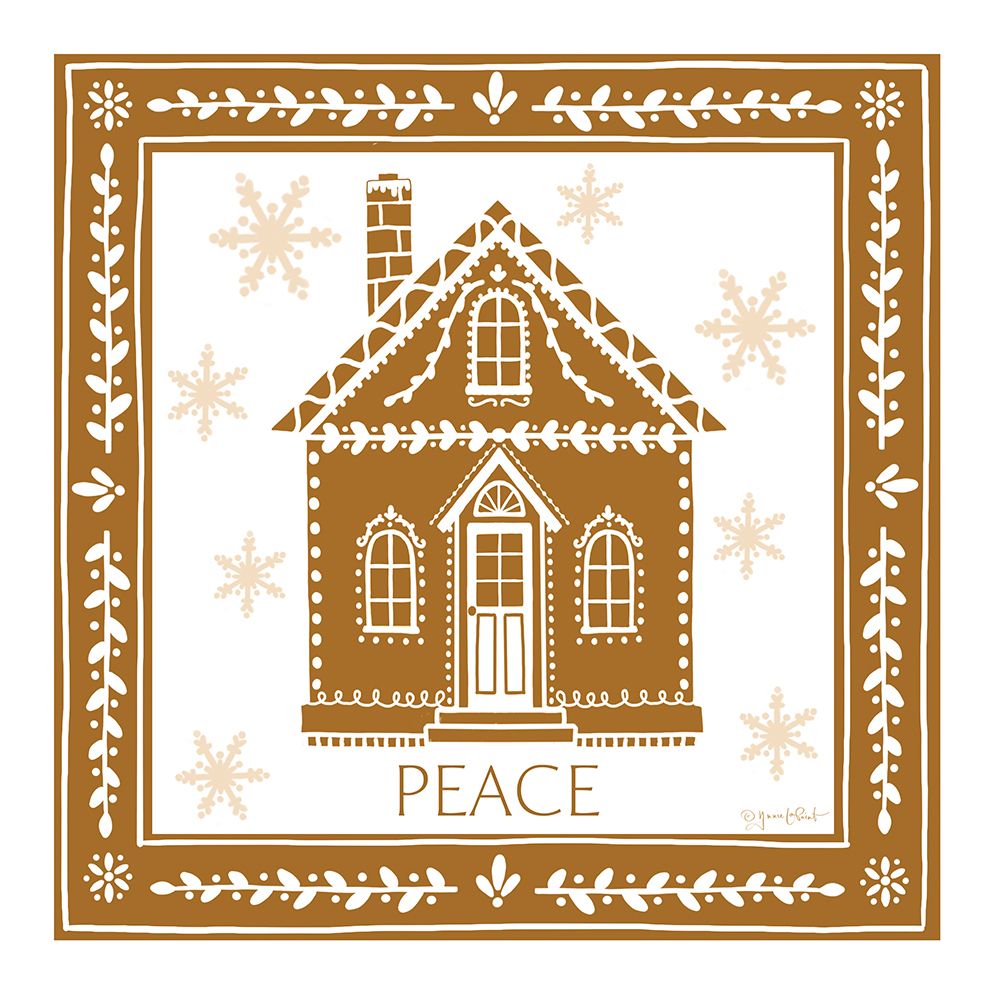 Gingerbread Christmas House art print by Annie LaPoint for $57.95 CAD