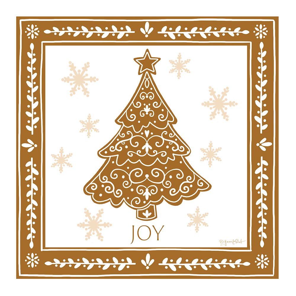 Gingerbread Christmas Tree art print by Annie LaPoint for $57.95 CAD