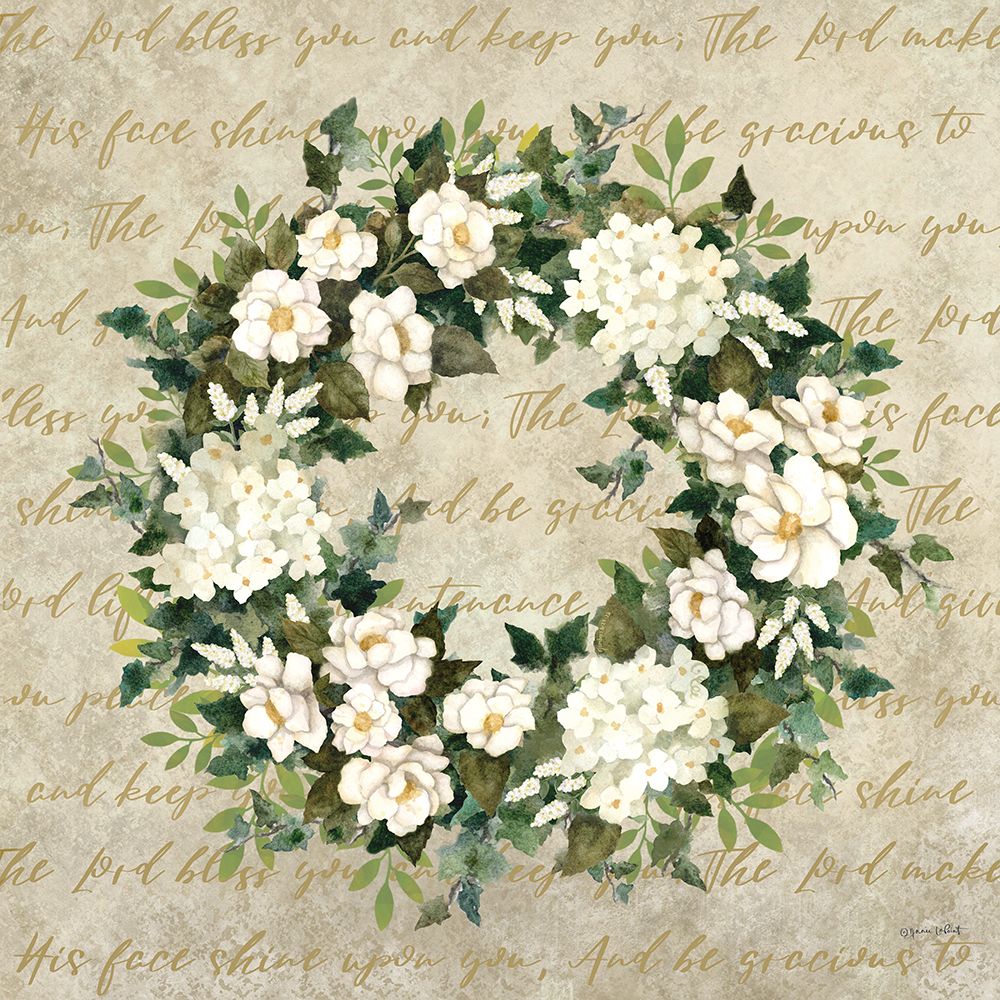 The Lord Bless You Wreath art print by Annie LaPoint for $57.95 CAD