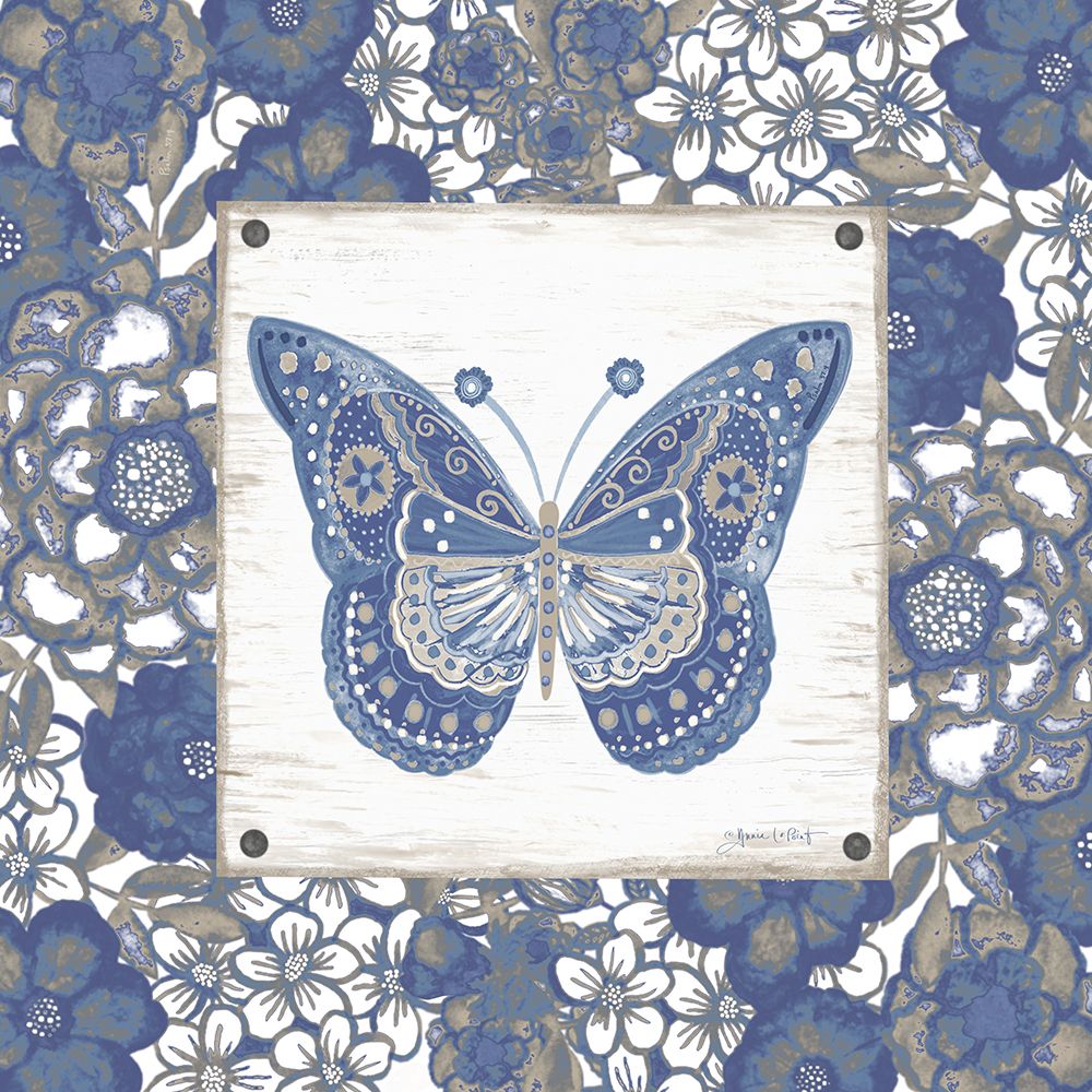 Gypsy Floral Butterfly I art print by Annie LaPoint for $57.95 CAD