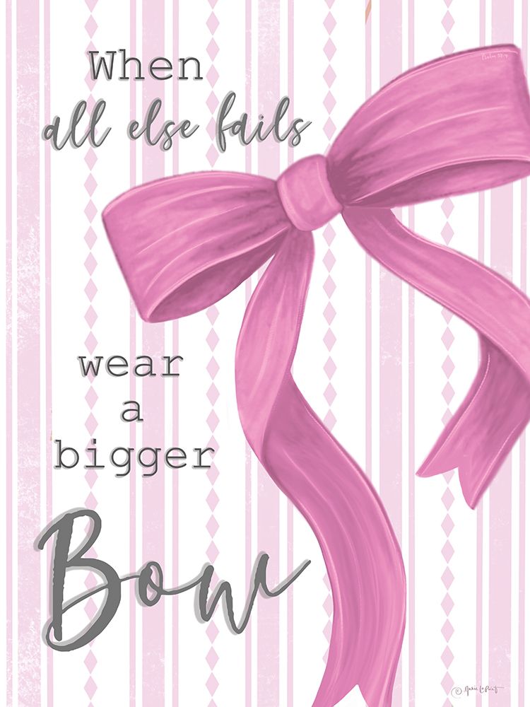 Wear a Bigger Bow art print by Annie LaPoint for $57.95 CAD