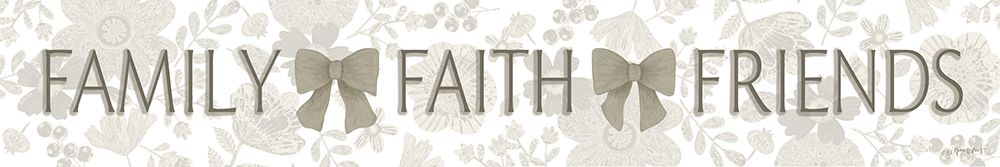 Family, Faith, Friends art print by Annie LaPoint for $57.95 CAD