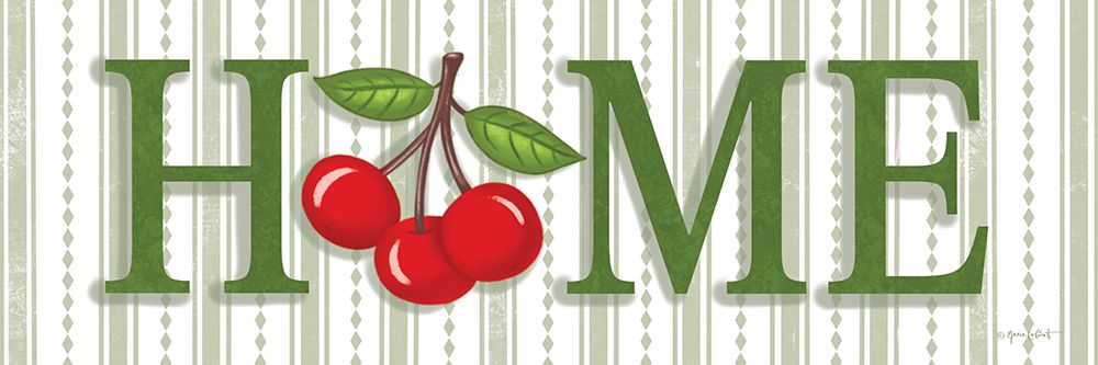 Cherry Home Sign art print by Annie LaPoint for $57.95 CAD