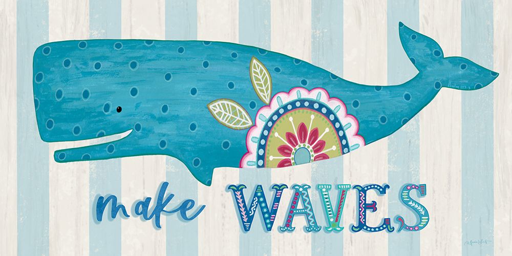 Make Waves Whale art print by Annie LaPoint for $57.95 CAD