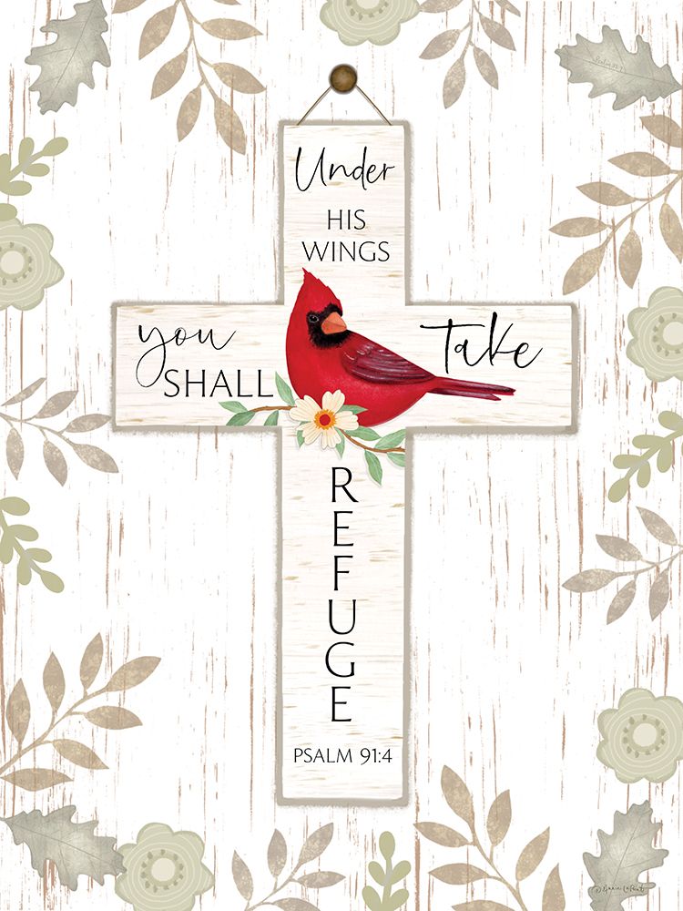 Under His Wings Cross art print by Annie LaPoint for $57.95 CAD
