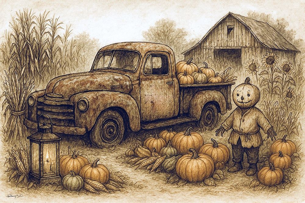 Autumn Harvest Haul art print by Anthony Smith for $57.95 CAD