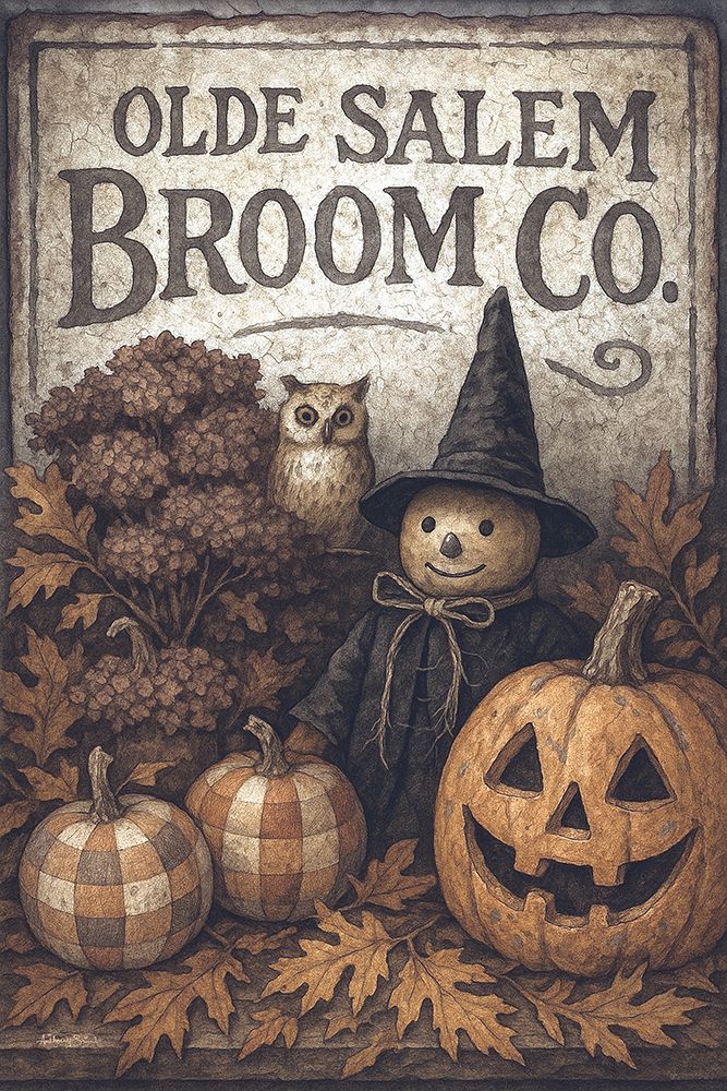 Olde Salem Broom Co. art print by Anthony Smith for $57.95 CAD