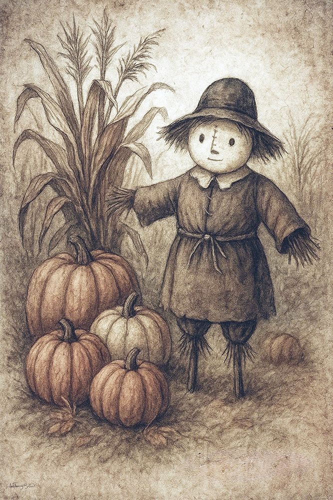 Pip the Scarecrow art print by Anthony Smith for $57.95 CAD