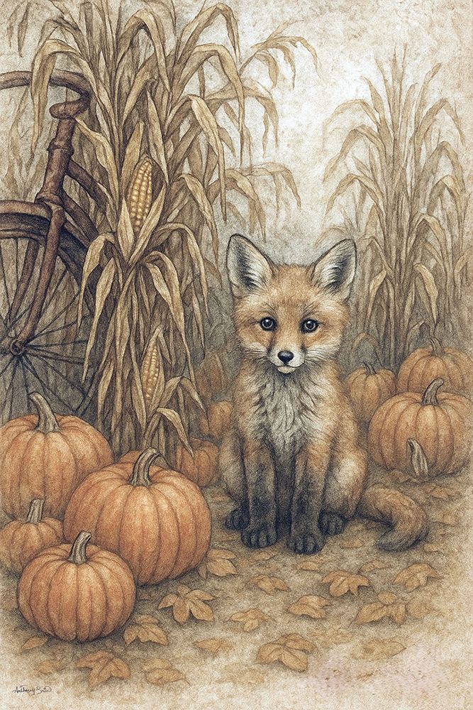 Sly Fox in the Patch art print by Anthony Smith for $57.95 CAD