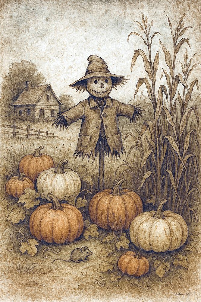 The Old Scarecrow art print by Anthony Smith for $57.95 CAD
