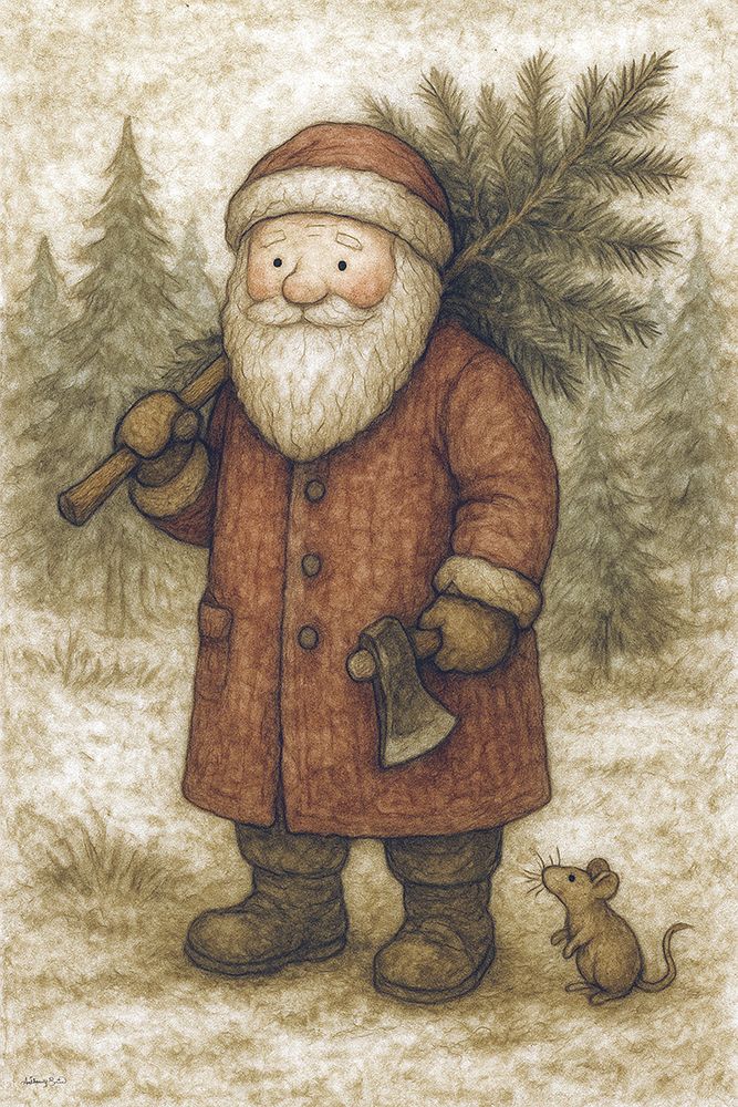 Santas Little Helper art print by Anthony Smith for $57.95 CAD