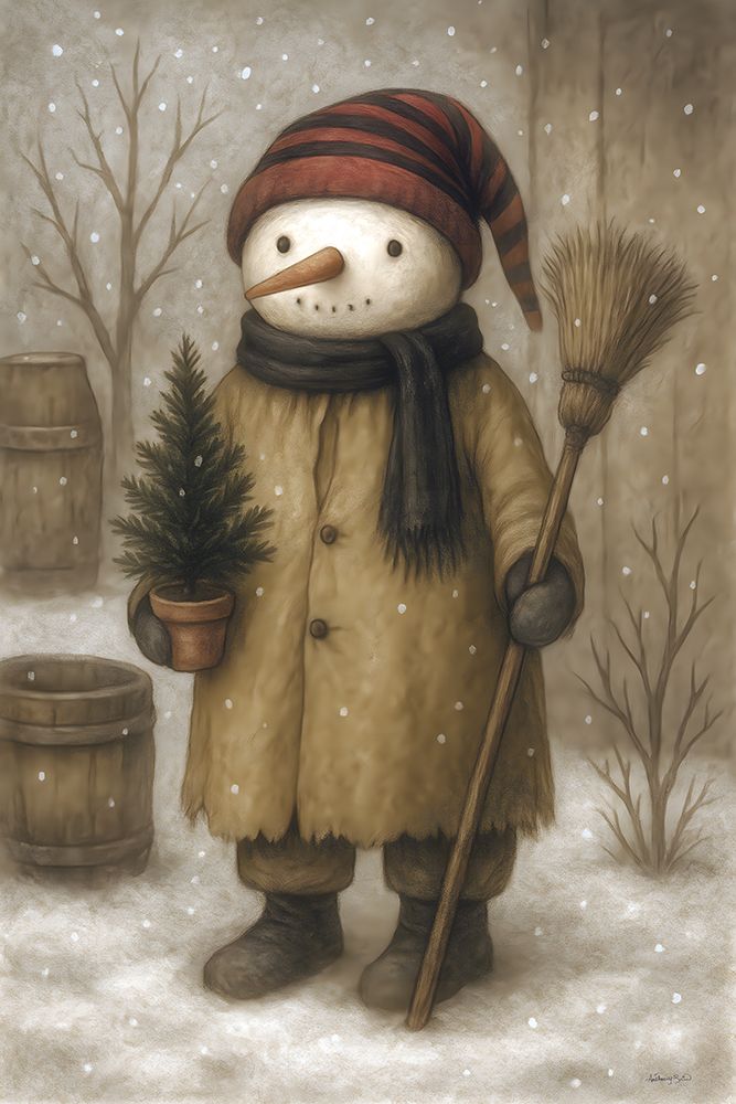 The Snowmans Little Tree art print by Anthony Smith for $57.95 CAD