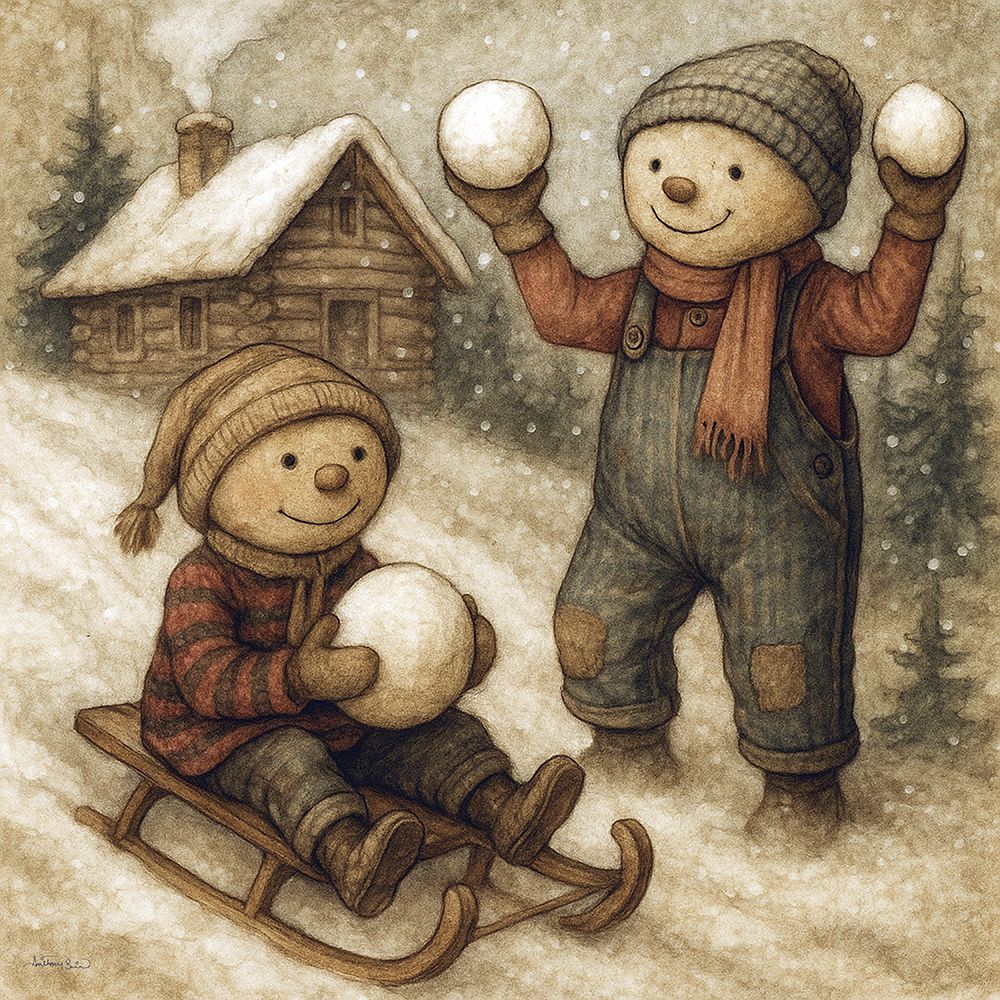 Winter Fun art print by Anthony Smith for $57.95 CAD