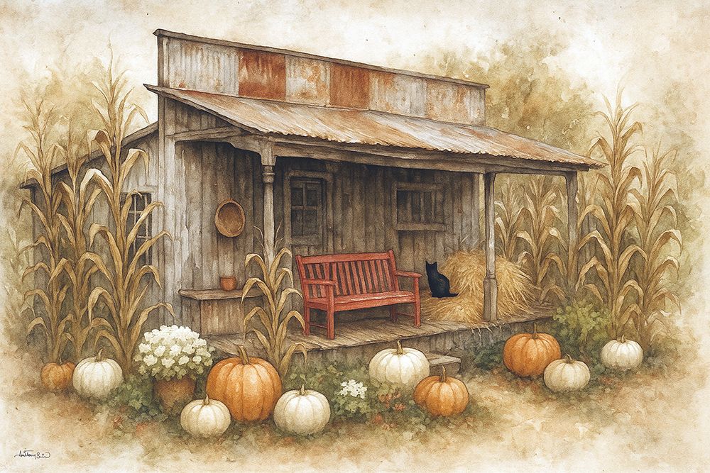 Fall Potting Shed art print by Anthony Smith for $57.95 CAD
