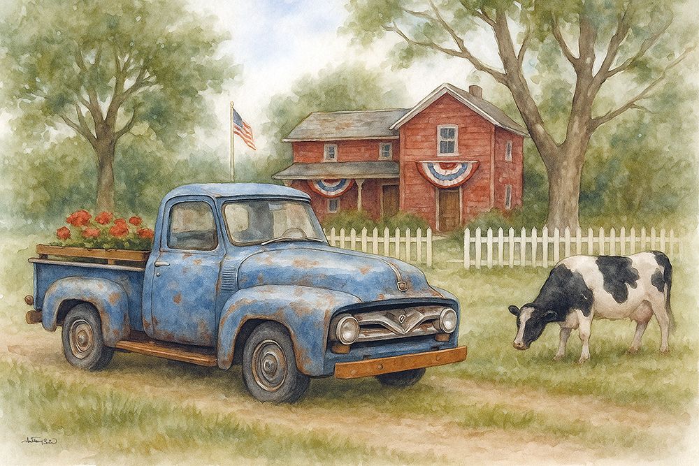 Americana Farmhouse art print by Anthony Smith for $57.95 CAD