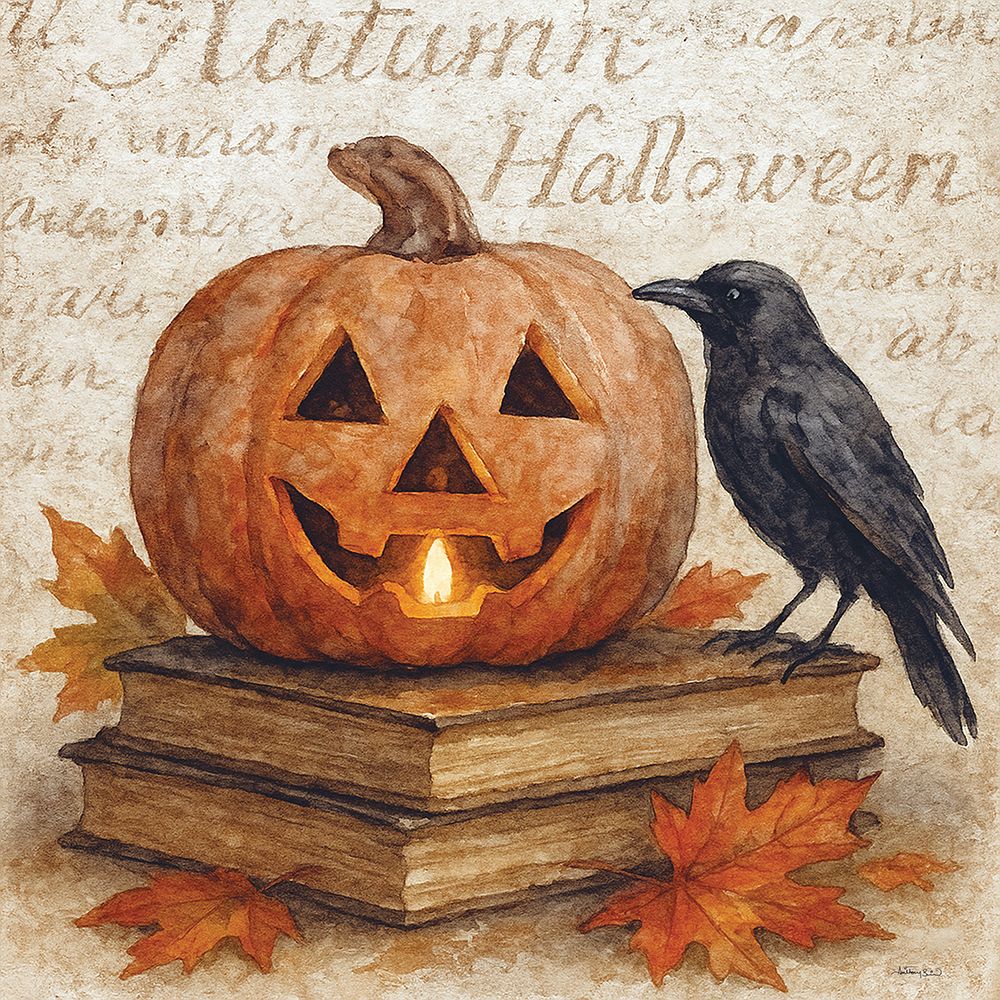 Jack-O-Lanterns Perch art print by Anthony Smith for $57.95 CAD