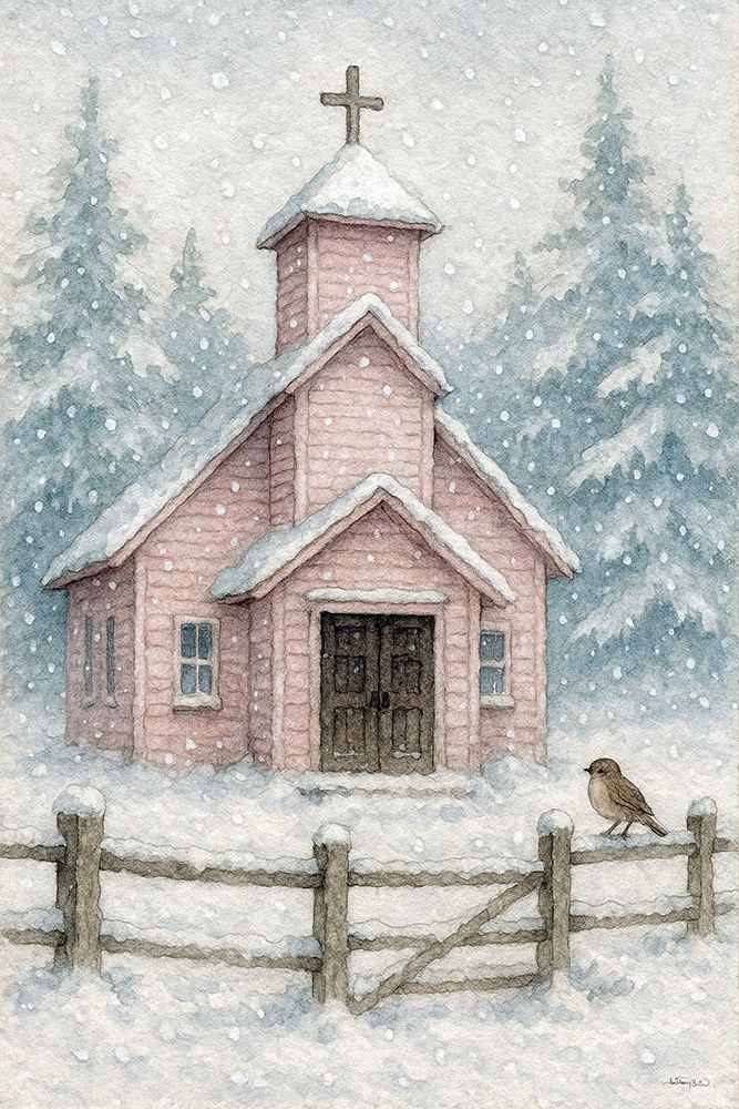 The Little Pink Church art print by Anthony Smith for $57.95 CAD