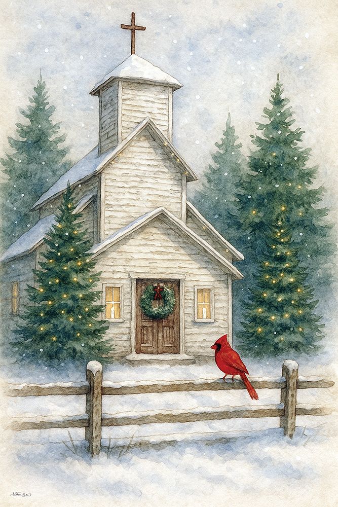 Snowy Sanctuary art print by Anthony Smith for $57.95 CAD