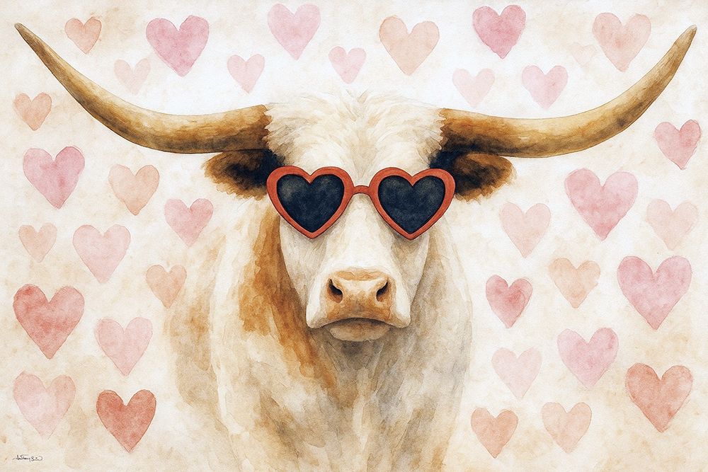 Longhorn Love art print by Anthony Smith for $57.95 CAD