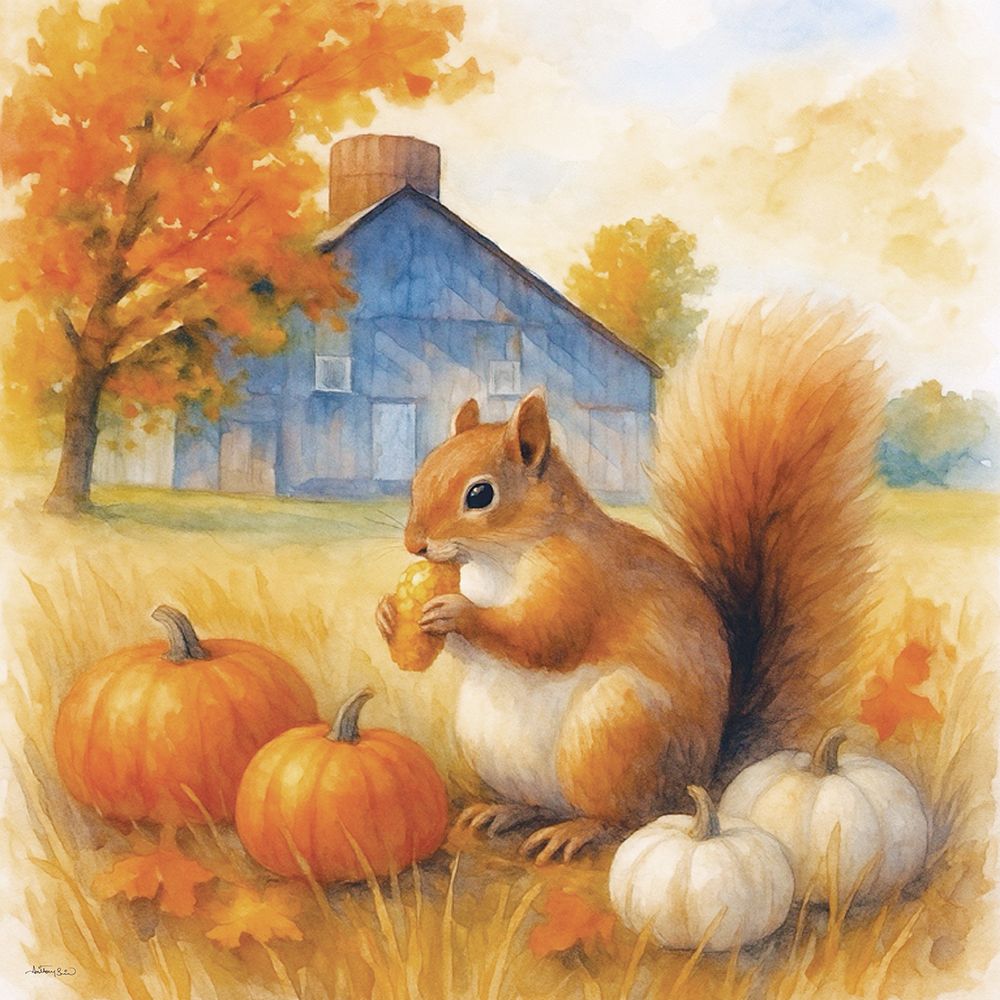 Autumn Snack art print by Anthony Smith for $57.95 CAD