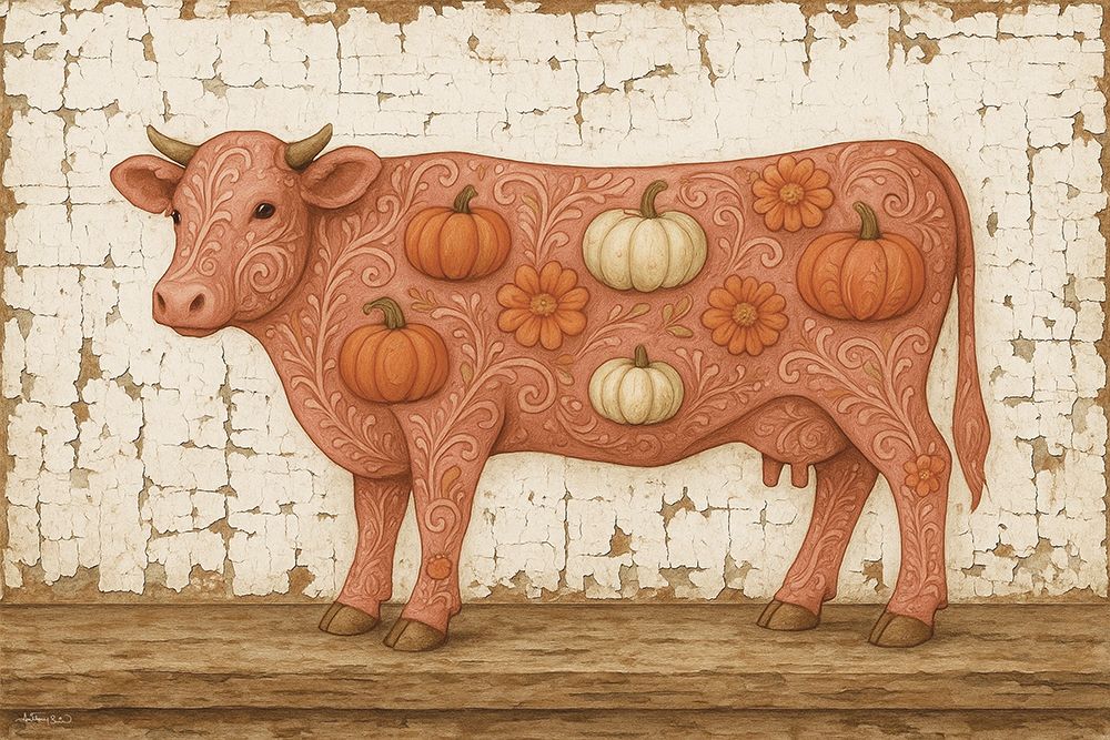 Harvest Cow art print by Anthony Smith for $57.95 CAD