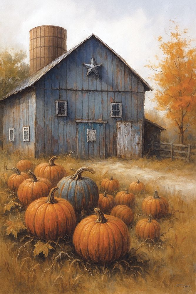 Pumpkin Patch Blues art print by Anthony Smith for $57.95 CAD