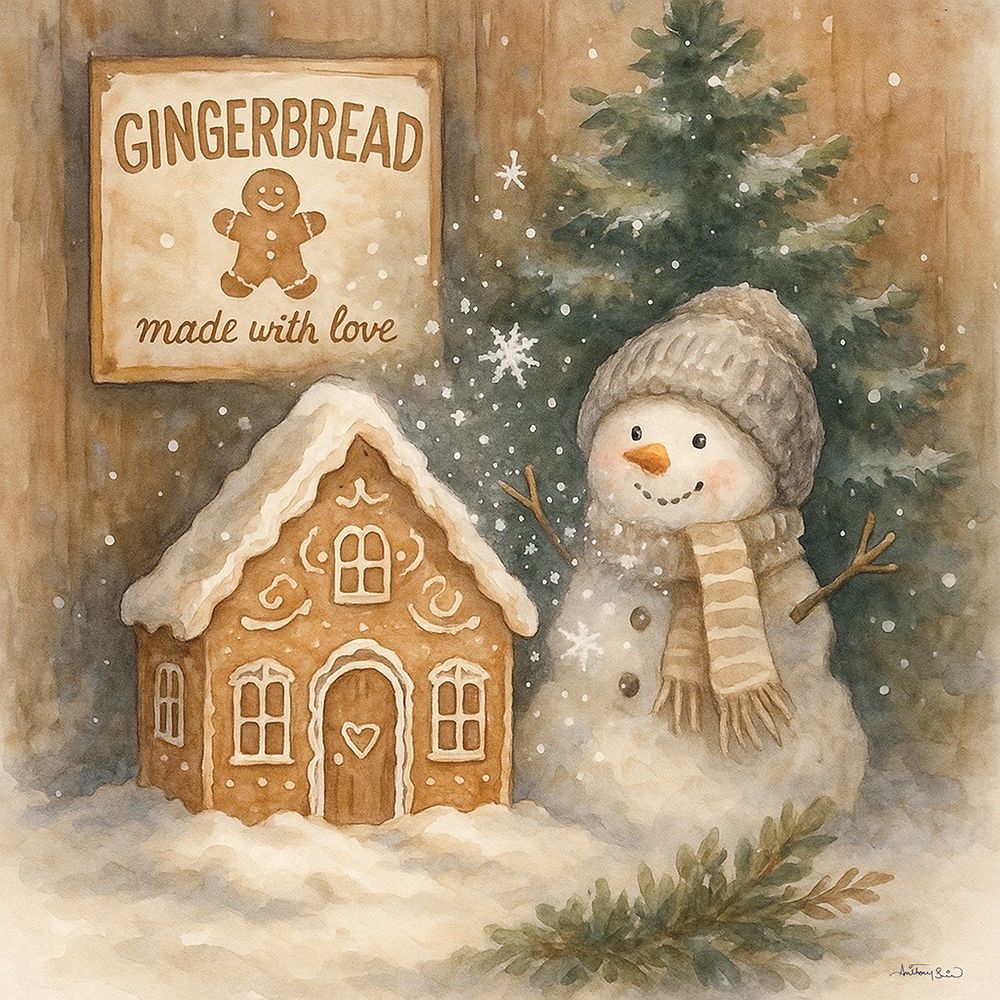 Gingerbread Made with Love art print by Anthony Smith for $57.95 CAD