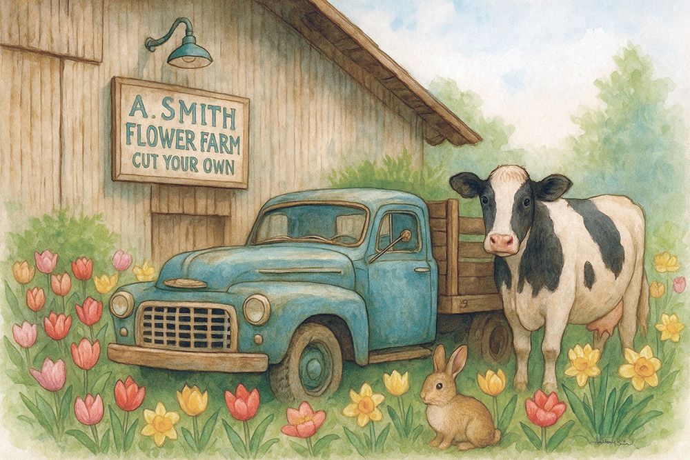 A. Smith Flower Farm - for dailies art print by Anthony Smith for $57.95 CAD