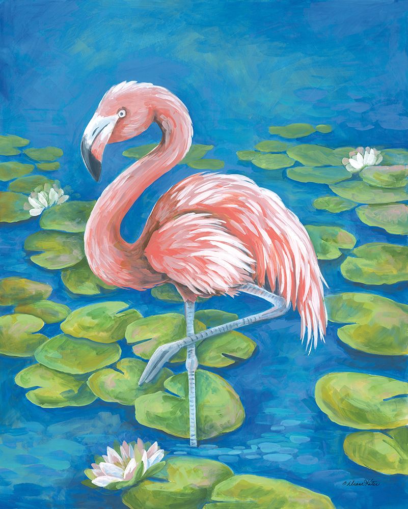 Tropical Flamingo art print by Diane Kater for $57.95 CAD