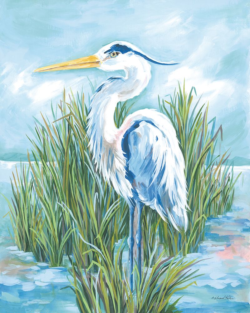 Coastal Heron art print by Diane Kater for $57.95 CAD