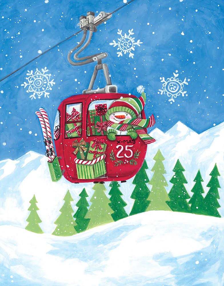 X-Mas 25 Ski Lift art print by Diane Kater for $57.95 CAD