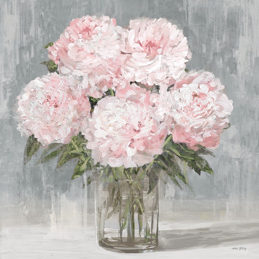 Pink Peony Blooms art print by Amber Sterling for $57.95 CAD