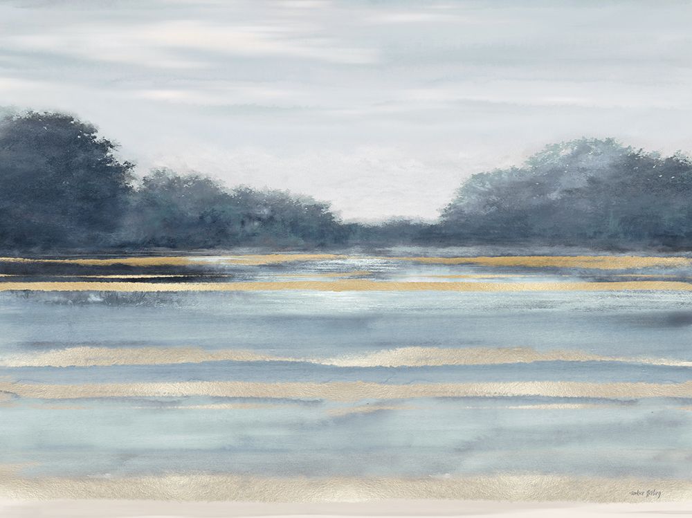 Lake Treescape art print by Amber Sterling for $57.95 CAD
