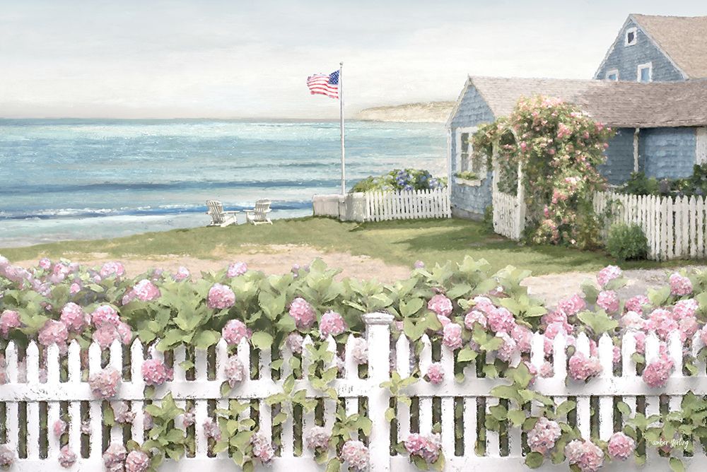 Coastal Cottage art print by Amber Sterling for $57.95 CAD