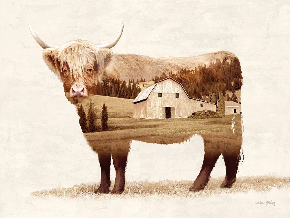 Landscape Highland Fusion art print by Amber Sterling for $57.95 CAD